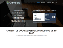 Tablet Screenshot of cambista.com